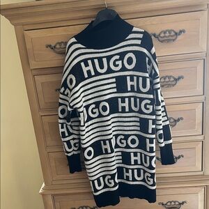 HUGO Monochrome Women's Cowl Neck Sweater